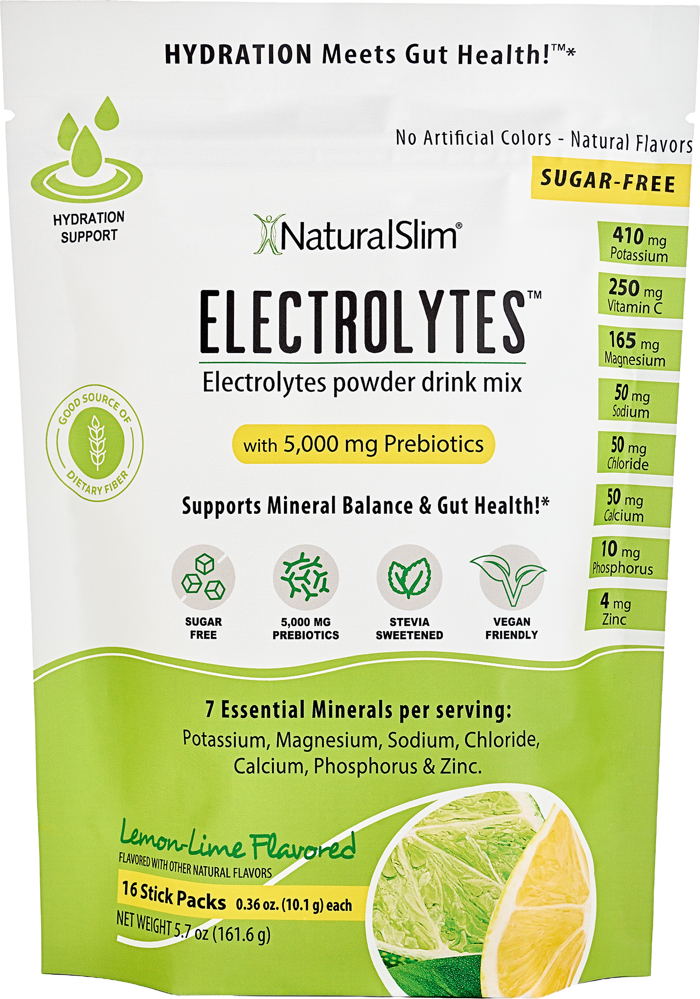 NaturalSlim Electrolitos™ Limón-Lima