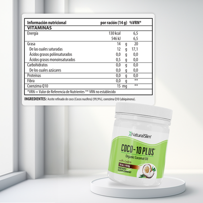 Coco-10 Plus información nutricional