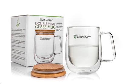 Tazza in vetro a doppia parete NaturalSlim